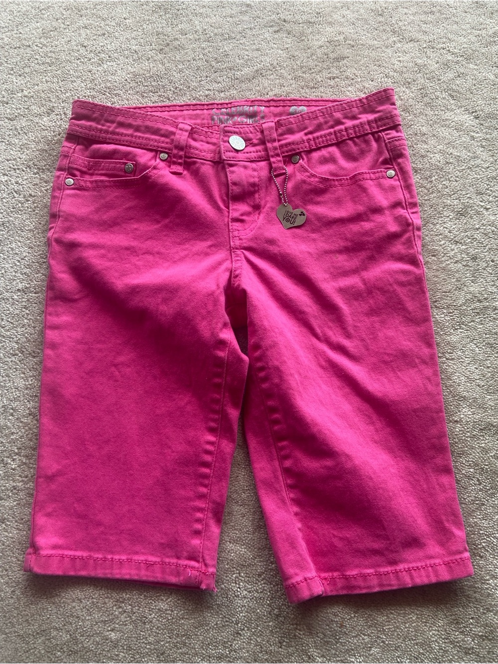 Celebrity Pink Hot Pink Denim Shorts